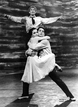 Milko Šparemblek, Nicole Nogaret i Veseljko Sulić; L héros et son miroir, kor. Milko Šparemblek, Belgijska televizija, 1961.